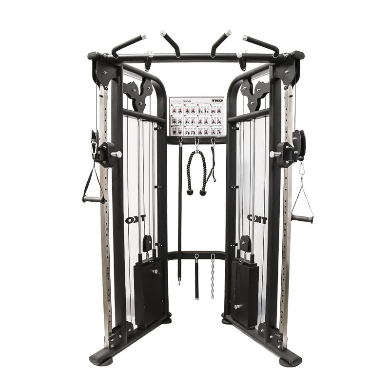TKO Strength Functional Trainer Black With Accessory Package