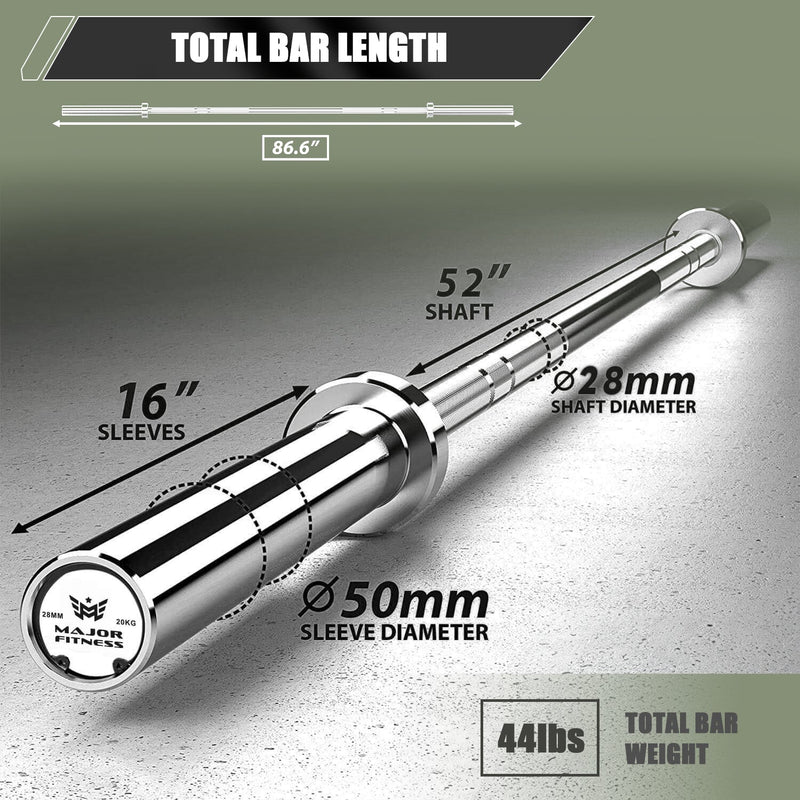 Major Fitness 7 ft Home Gym Barbell 20 kg