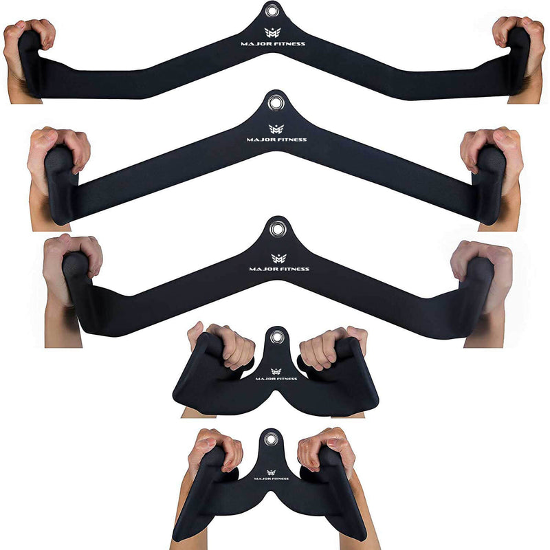 Major Fitness Cable Lat Pull-Down Bar Combo - 5 Pieces