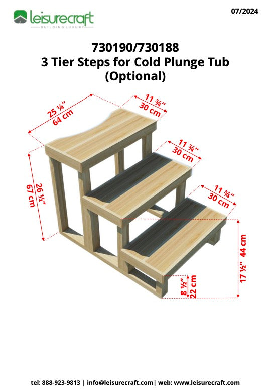 Three-Tier Steps For Baltic Cold Plunge