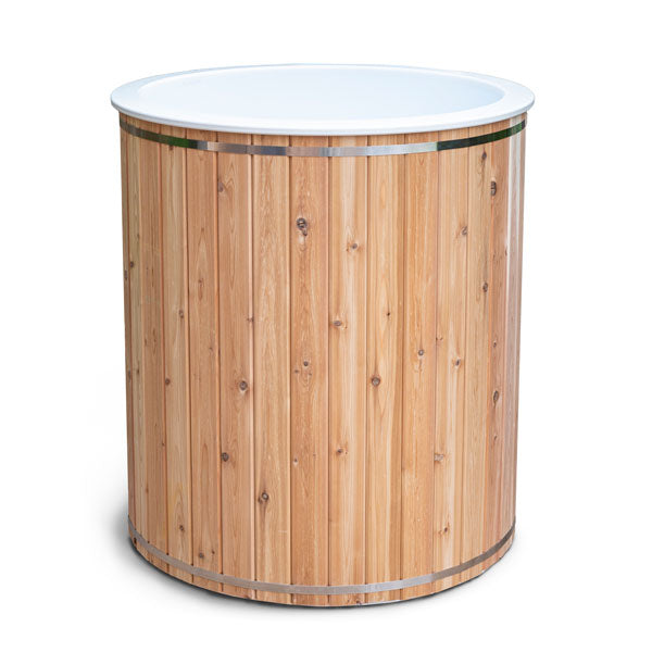 Outdoor Baltic Cold Plunge Tub White Cedar By Leisurecraft