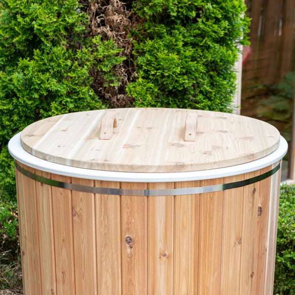 Round Cedar Lid For Baltic Cold Plunge