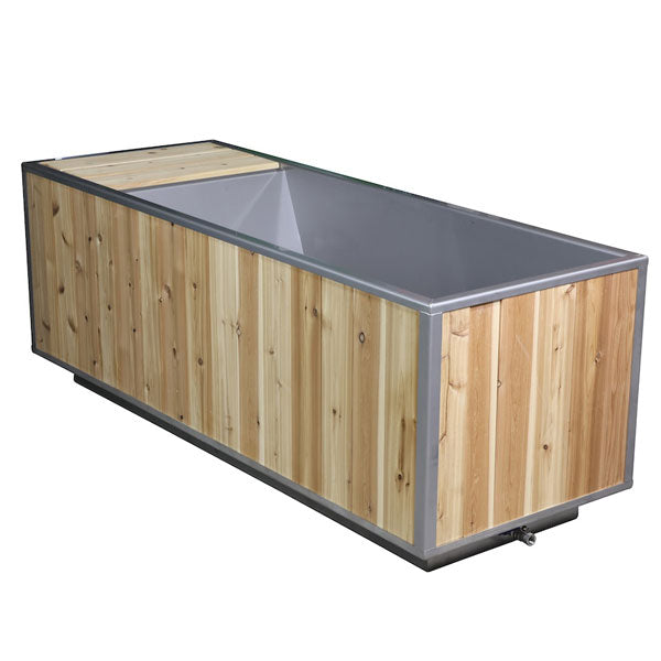 Outdoor Flow Cold Plunge Tub Cedar Wood By Leisurecraft