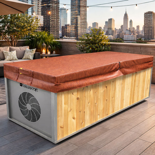 Outdoor Flow Cold Plunge Tub Cedar Wood By Leisurecraft
