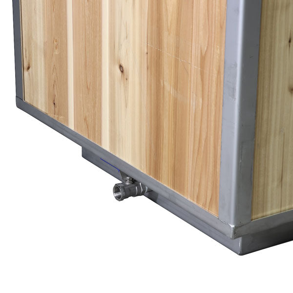 Outdoor Flow Cold Plunge Tub Cedar Wood By Leisurecraft