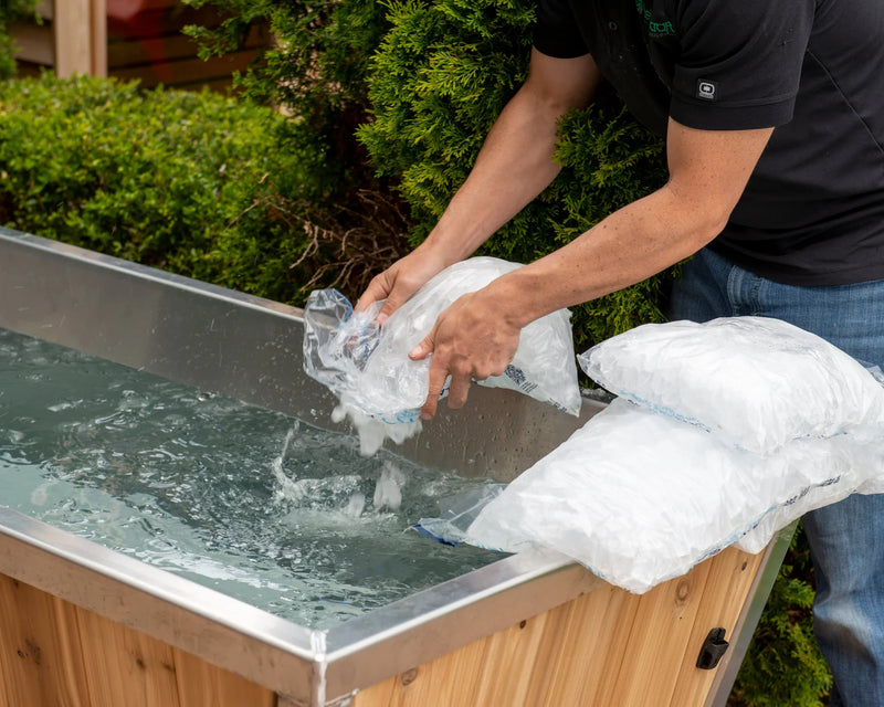 Outdoor Polar Cold Plunge Tub White Cedar By Leisurecraft