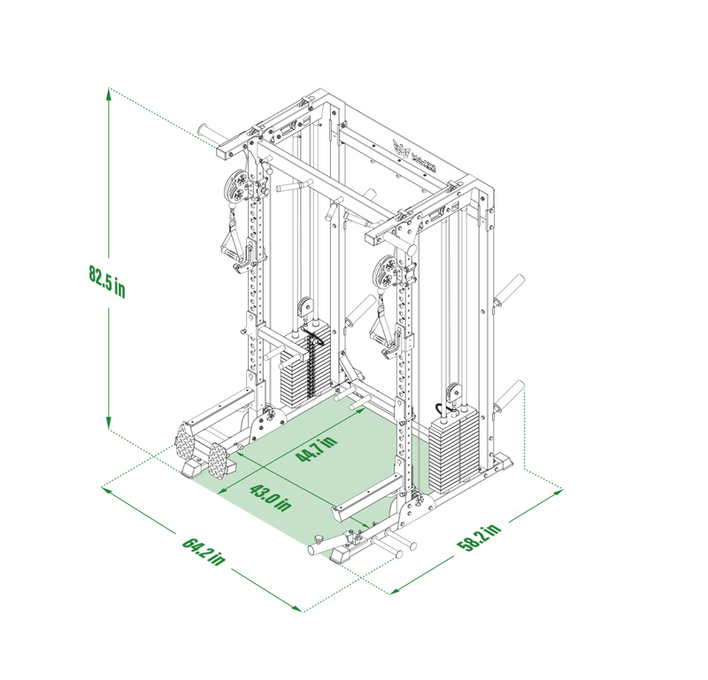 All-In-One Home Gym Power Rack F22 Pro Model