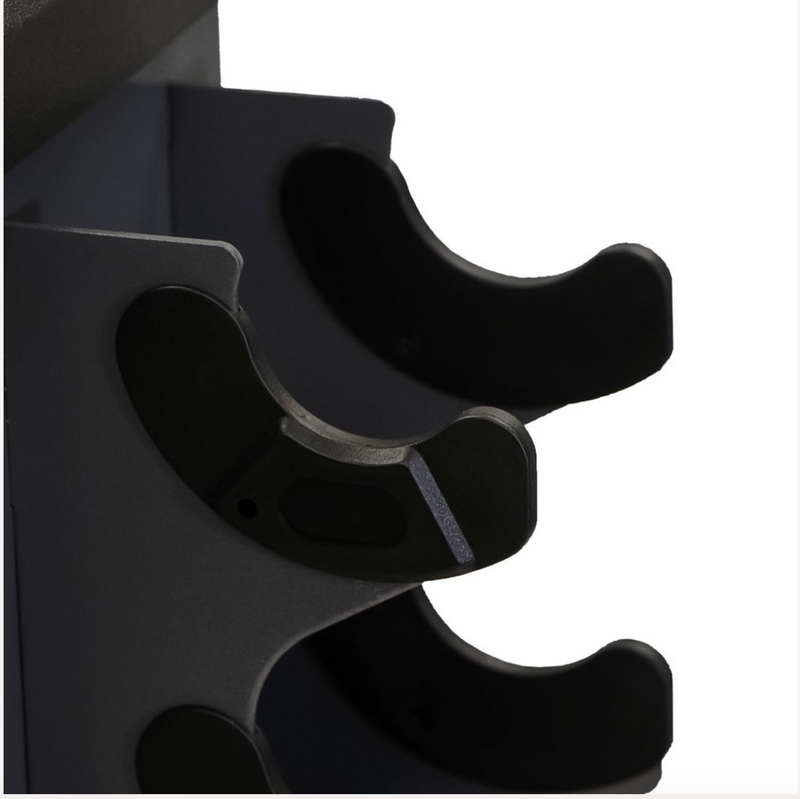 TKO Dumbbell Set 8 Pair Rubber Studio With Vertical Rack