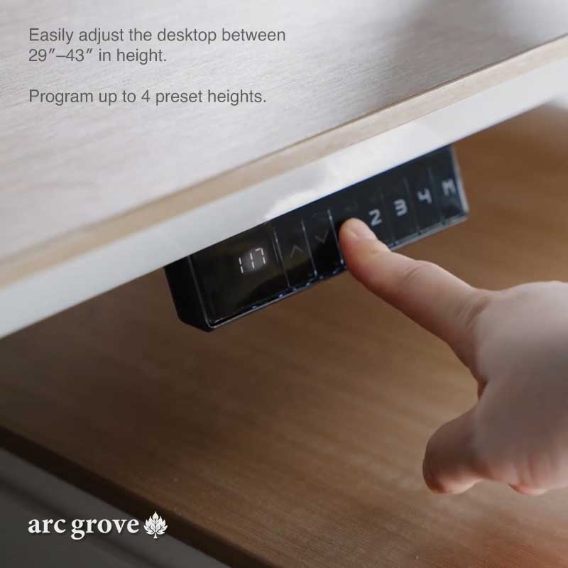 Albion · Executive L-Shaped Standing Desk, Adjustable Height