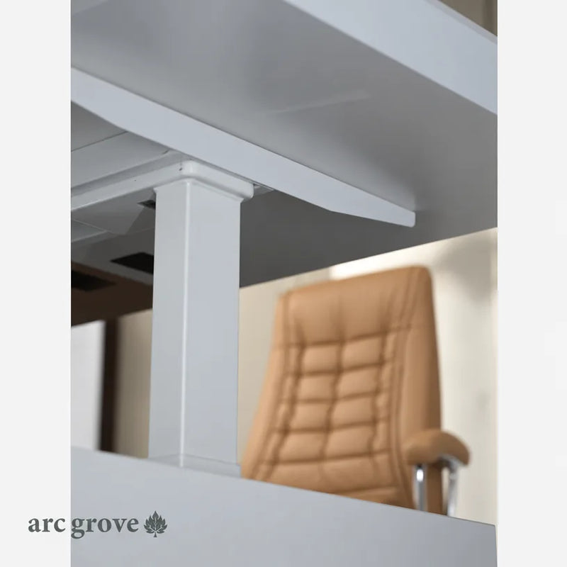 Albion · Executive L-Shaped Standing Desk, Adjustable Height